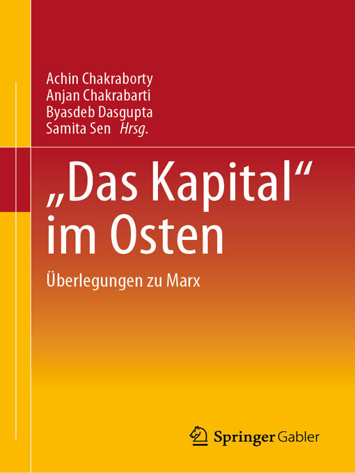 Title details for "Das Kapital" im Osten by Achin Chakraborty - Available